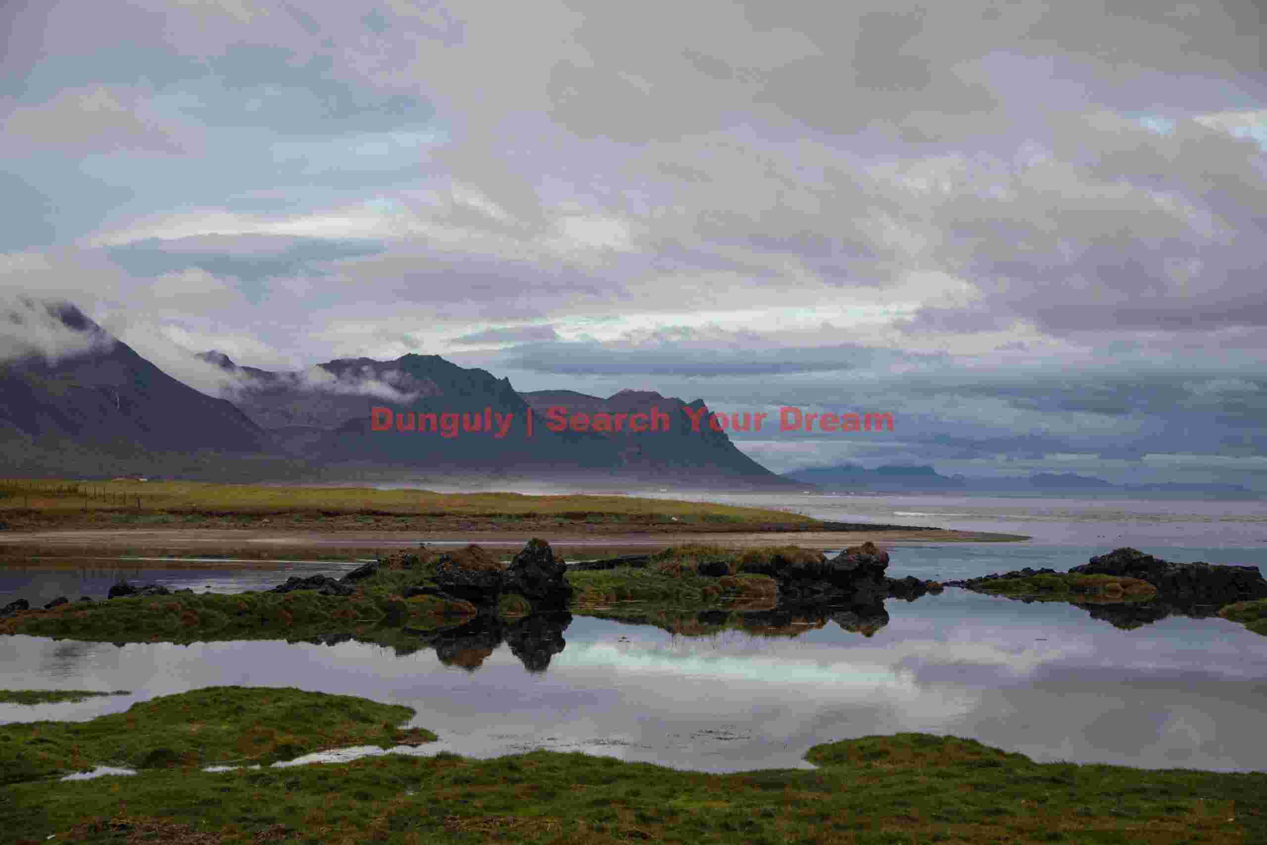 Glacial Ice Formation at Seascape at Búðir