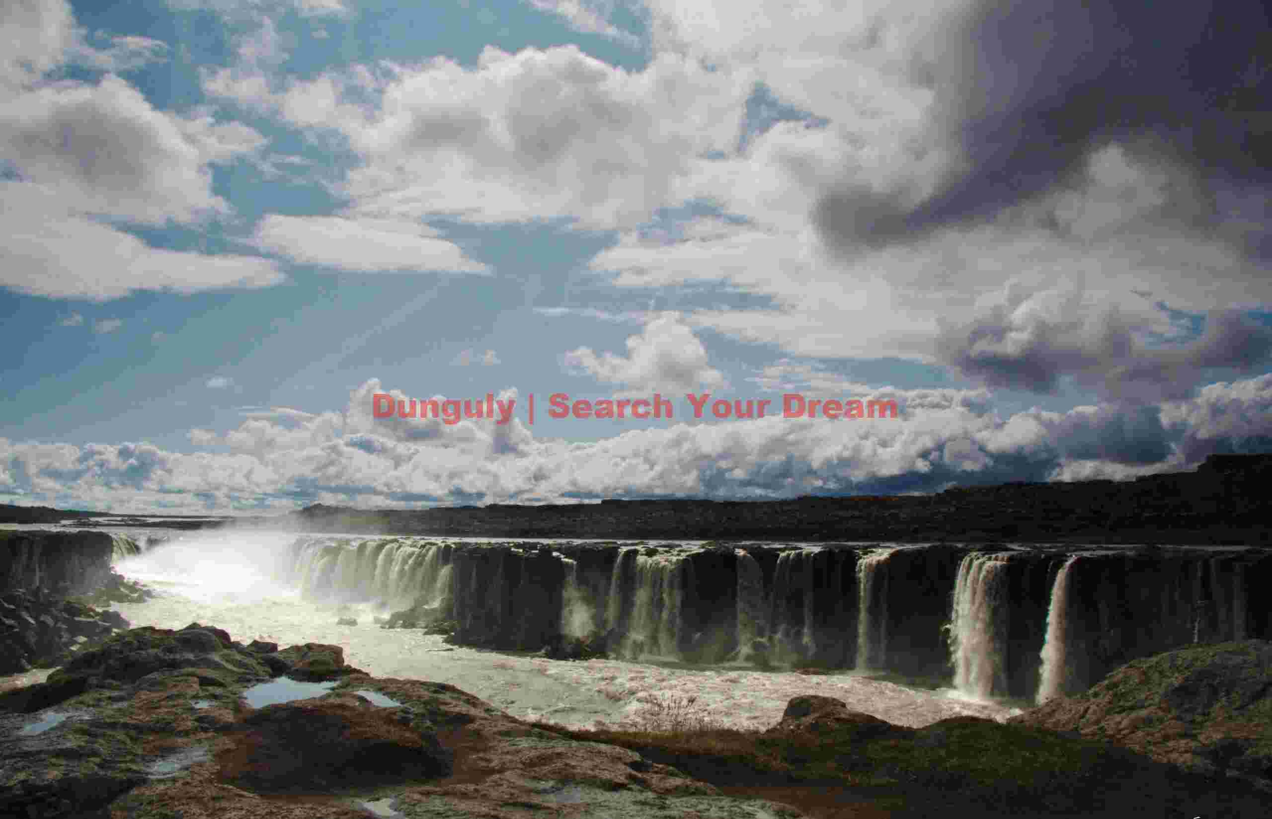 Selfoss on the edge of storm