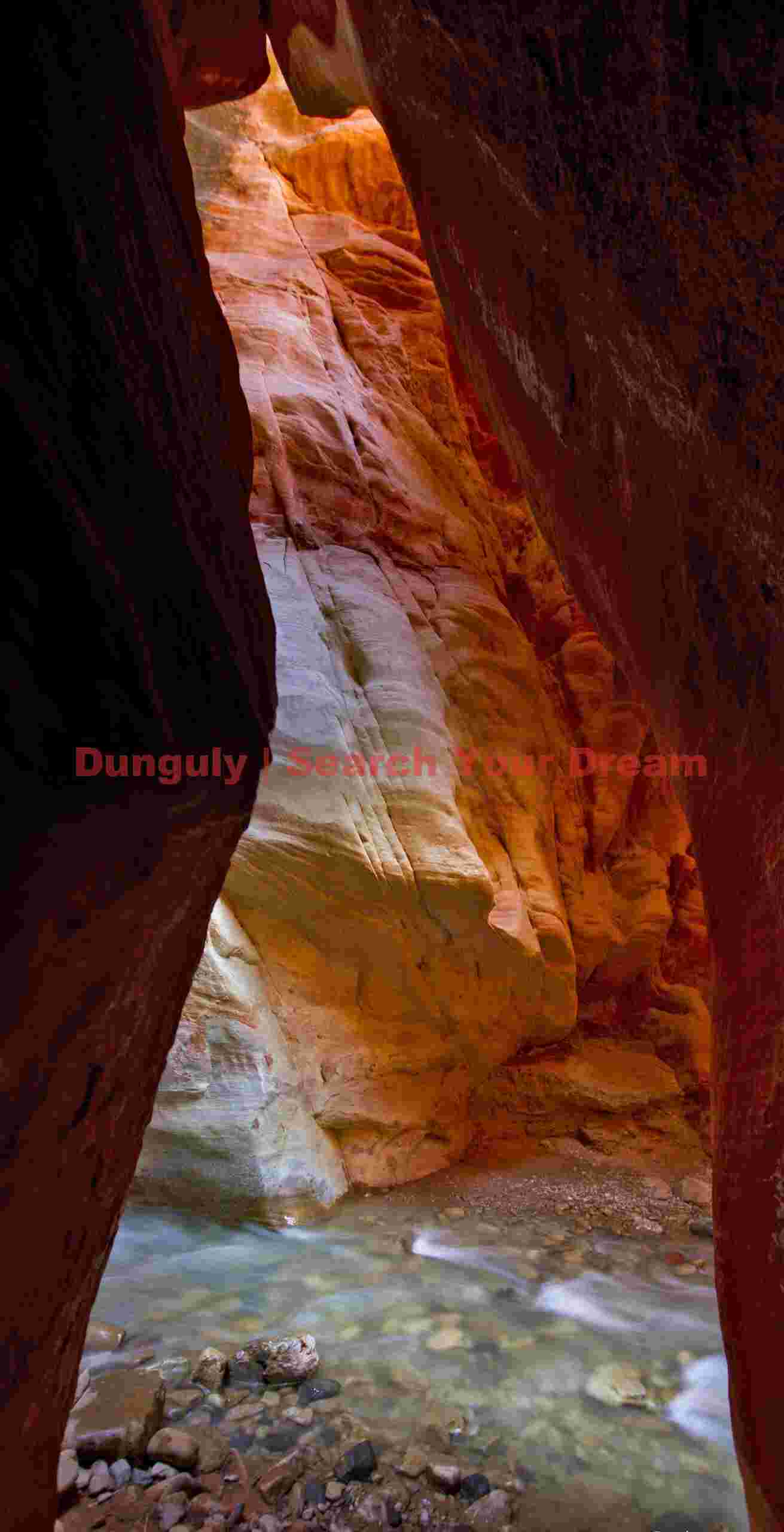 Side - slot; lower Kanarra narrows