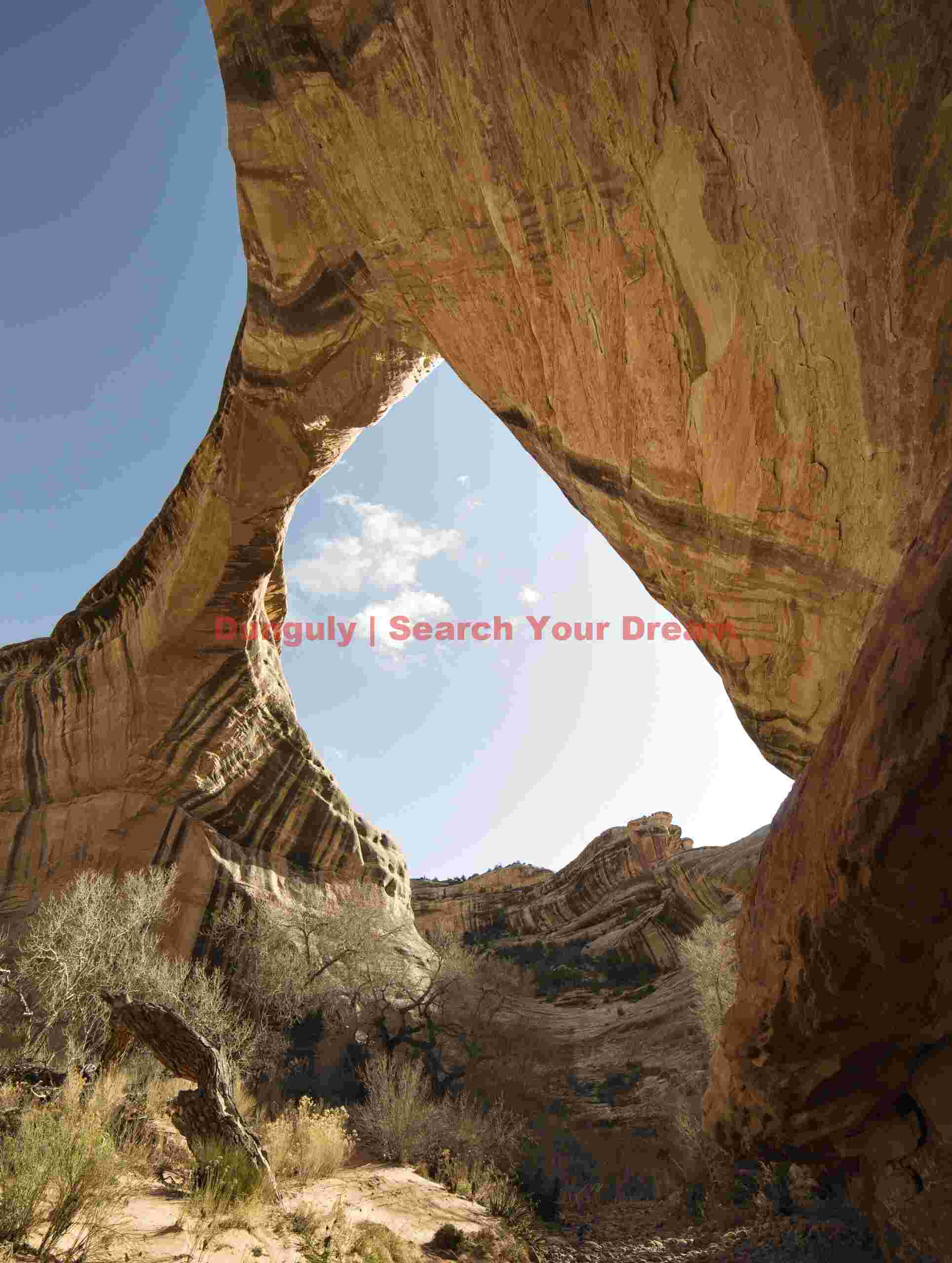 Sipapu Bridge Viewed from Up-Canyon Vantage Point