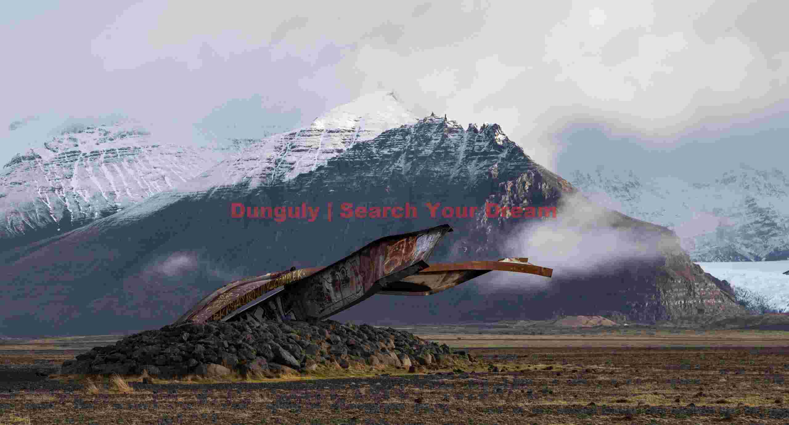 Glacial Ice Formation at Skeiðará Bridge monument