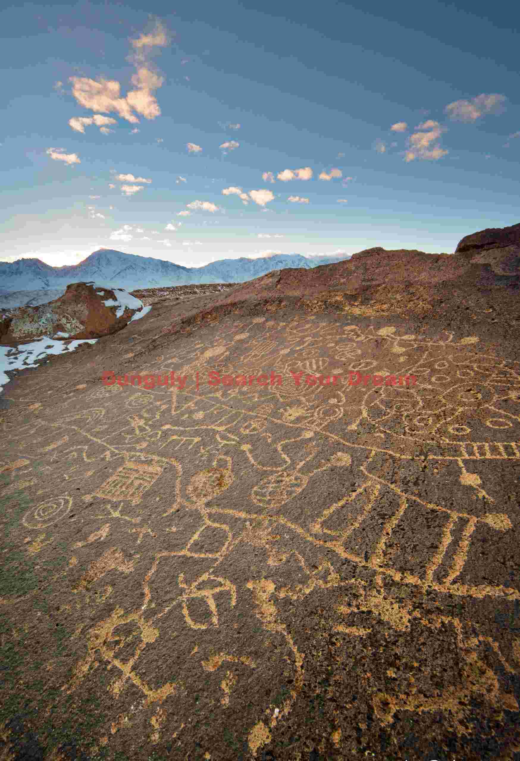 Sky Rock Petroglyphs #2 at Volcanic Tablelands, Bishop, California