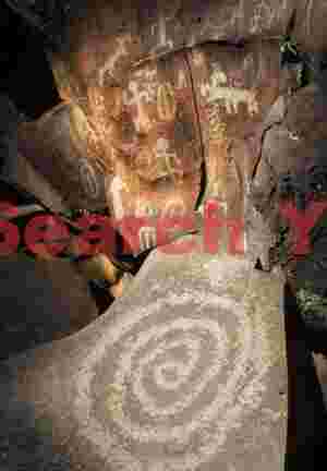 Spiral, Anthropomorphs and Bighorn Sheep at Nampaweep