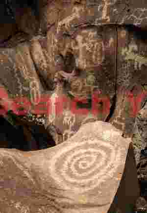 Spiral Petroglyph at Nampaweap