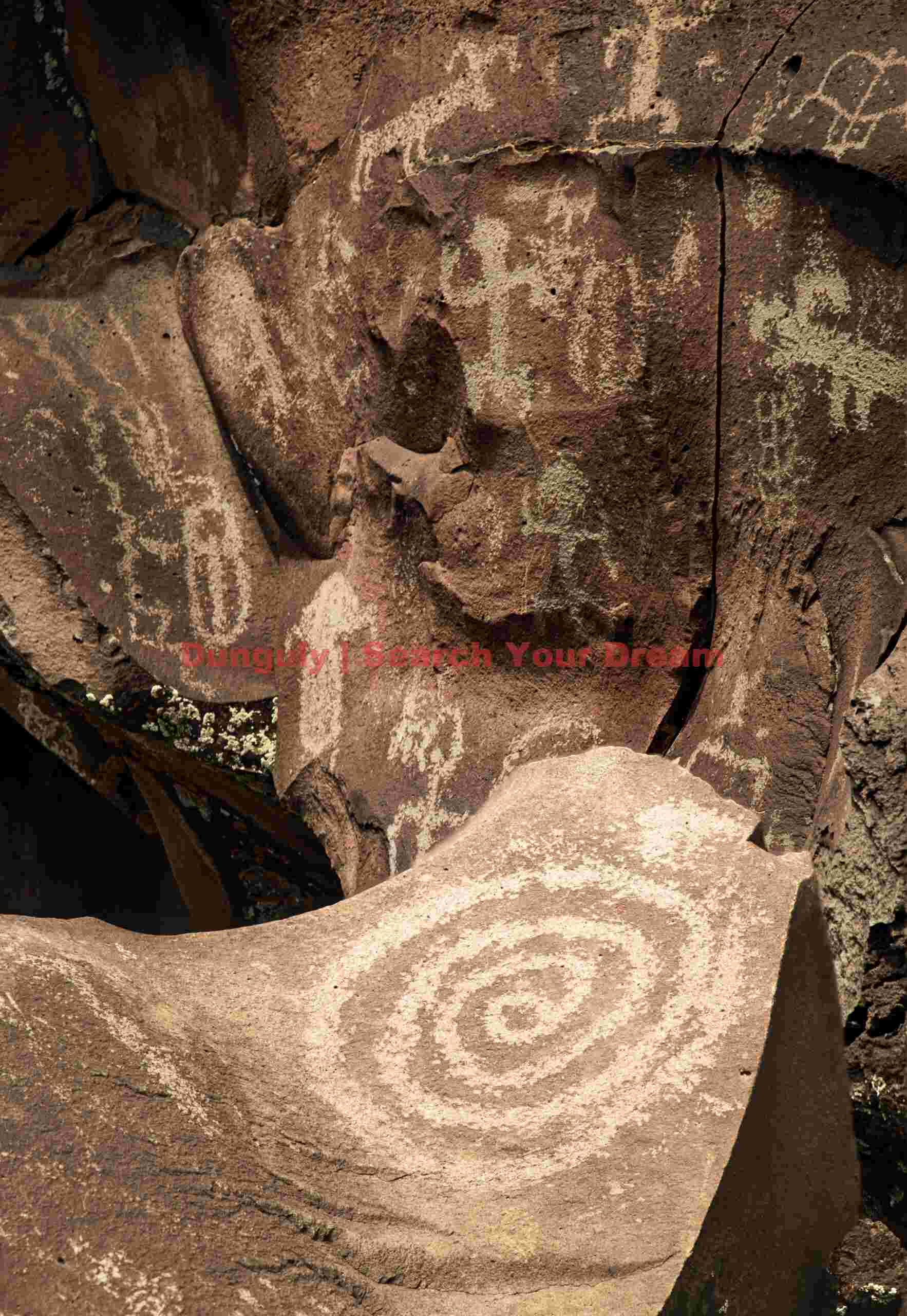 Spiral Petroglyph at Nampaweap