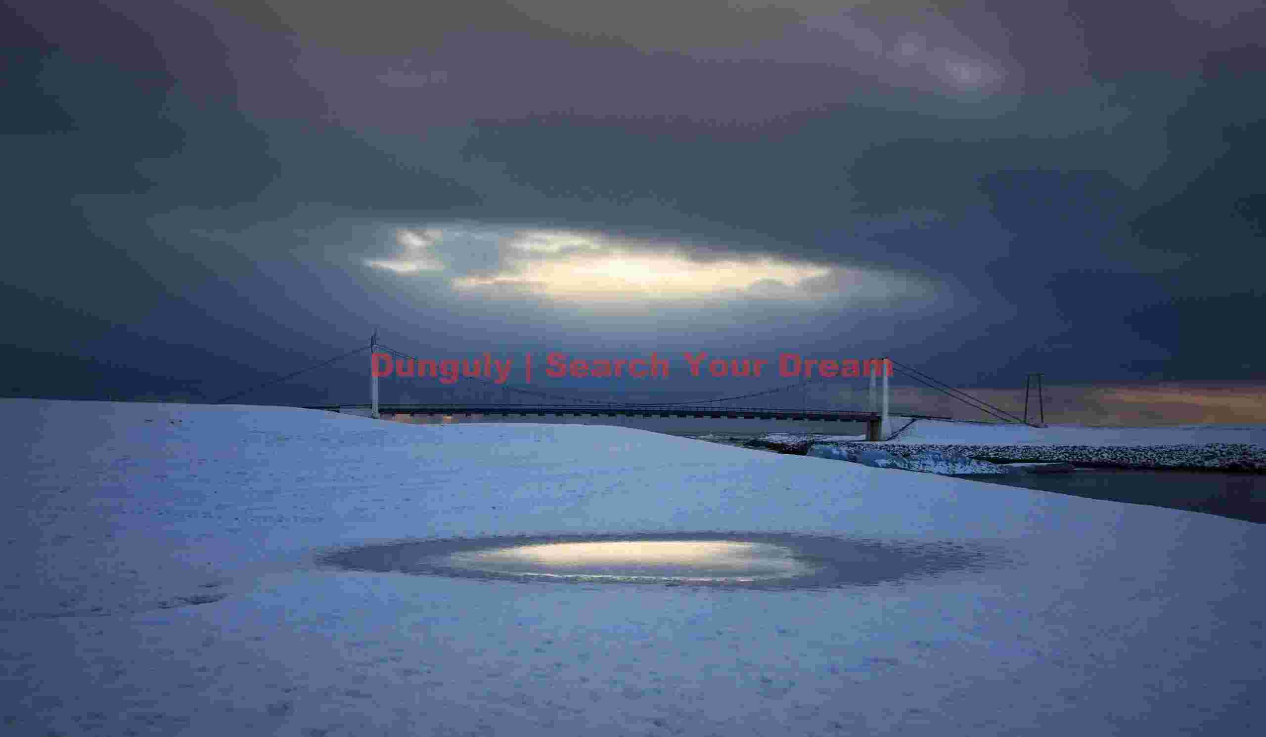 Glacial Ice Formation at Sporlight on the bridge at Jokulsarlon