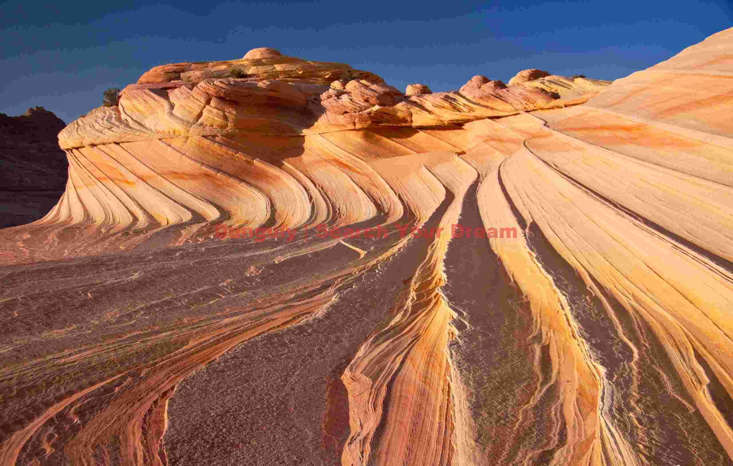 Stretched striations - the Second Wave - North Coyote Buttes