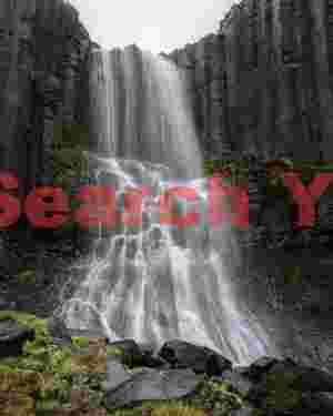Majestic Waterfall: Stuðlafoss - on the hike to Stuðlagil Canyon