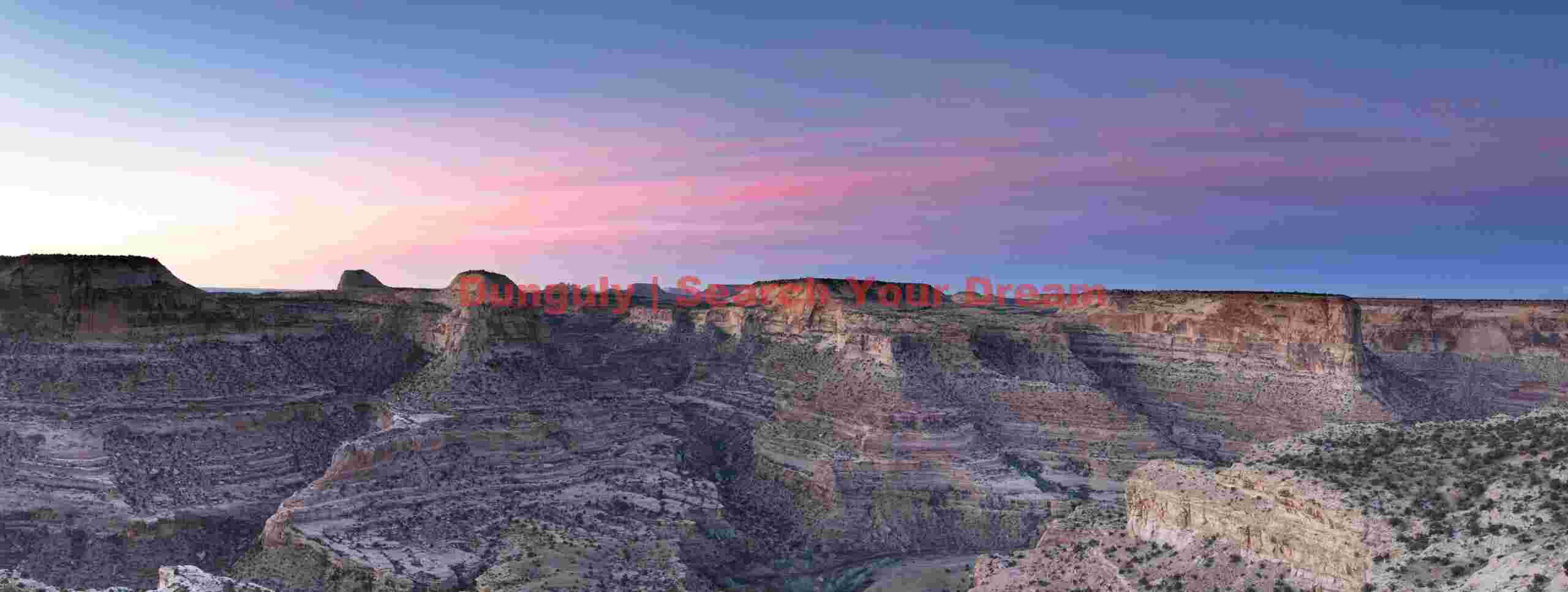 Sunrise panorama of the Wedge - San Rafael Swell