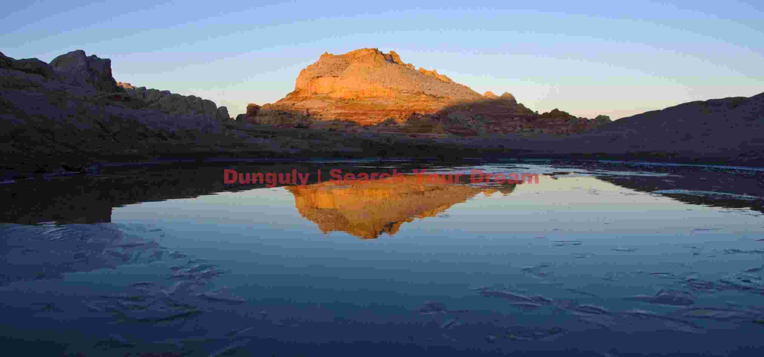 Sunrise reflections of White Pocket Butte - White Pocket - Arizona