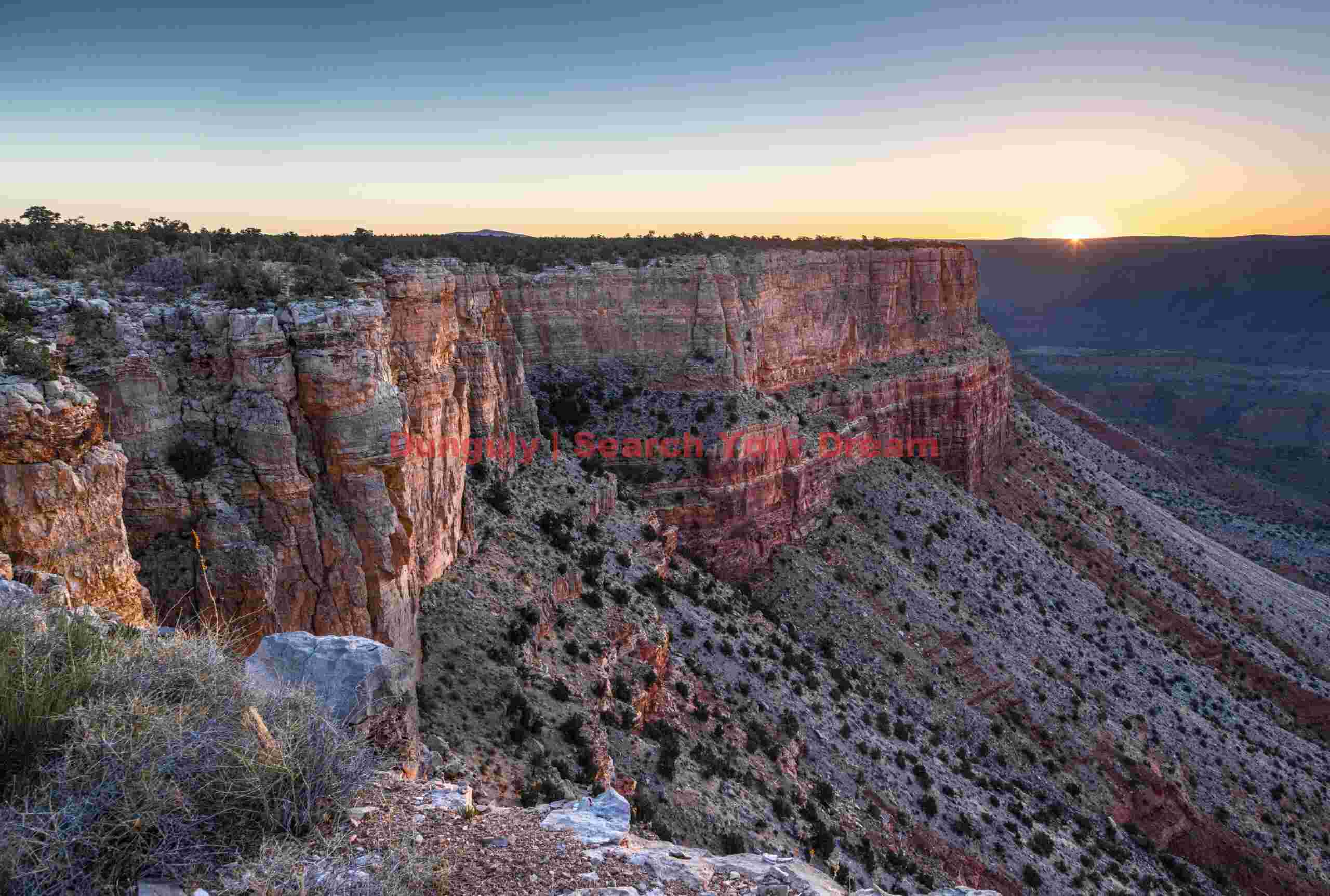 Sunstar on the South Rim of the Grand Canyon at Parashant
