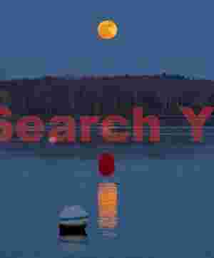 Supermoon Over Harbor