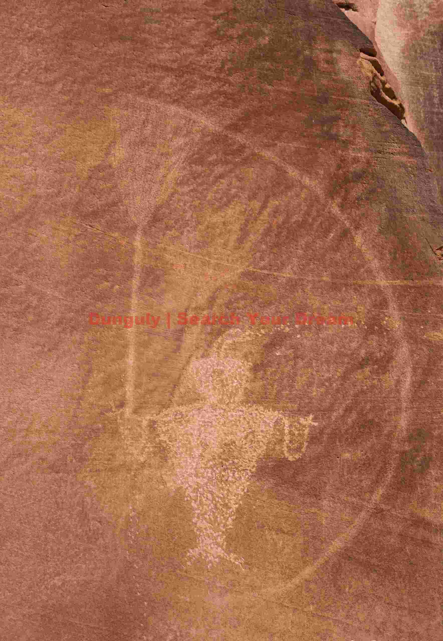 Sweeping Brush Man Petroglyph