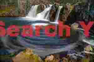 Swirl pool below Dynjandi; Westfjords