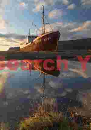 The Garðar At Evening, Patreksfjordur, Iceland