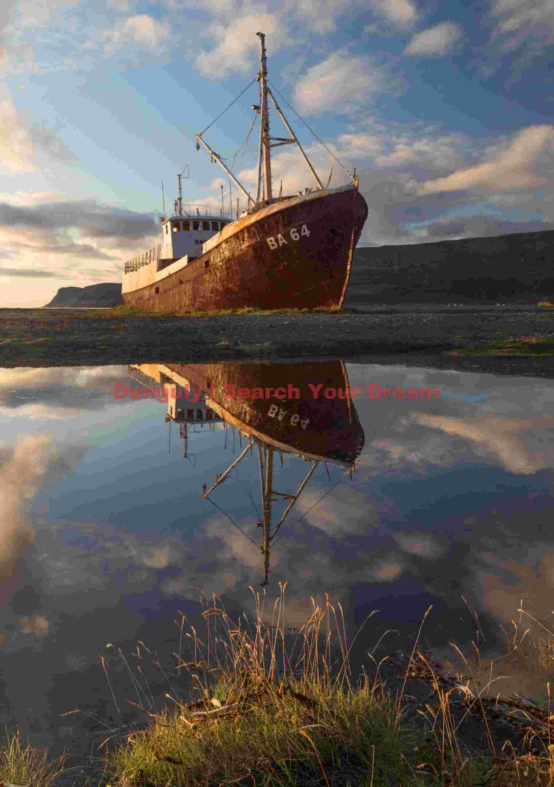 The Garðar At Evening, Patreksfjordur, Iceland