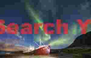 The Garðar Lightpainted With Aurora