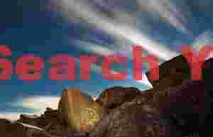 Thirteen Moons Petroglyph with Moonlit Cloud Streaks