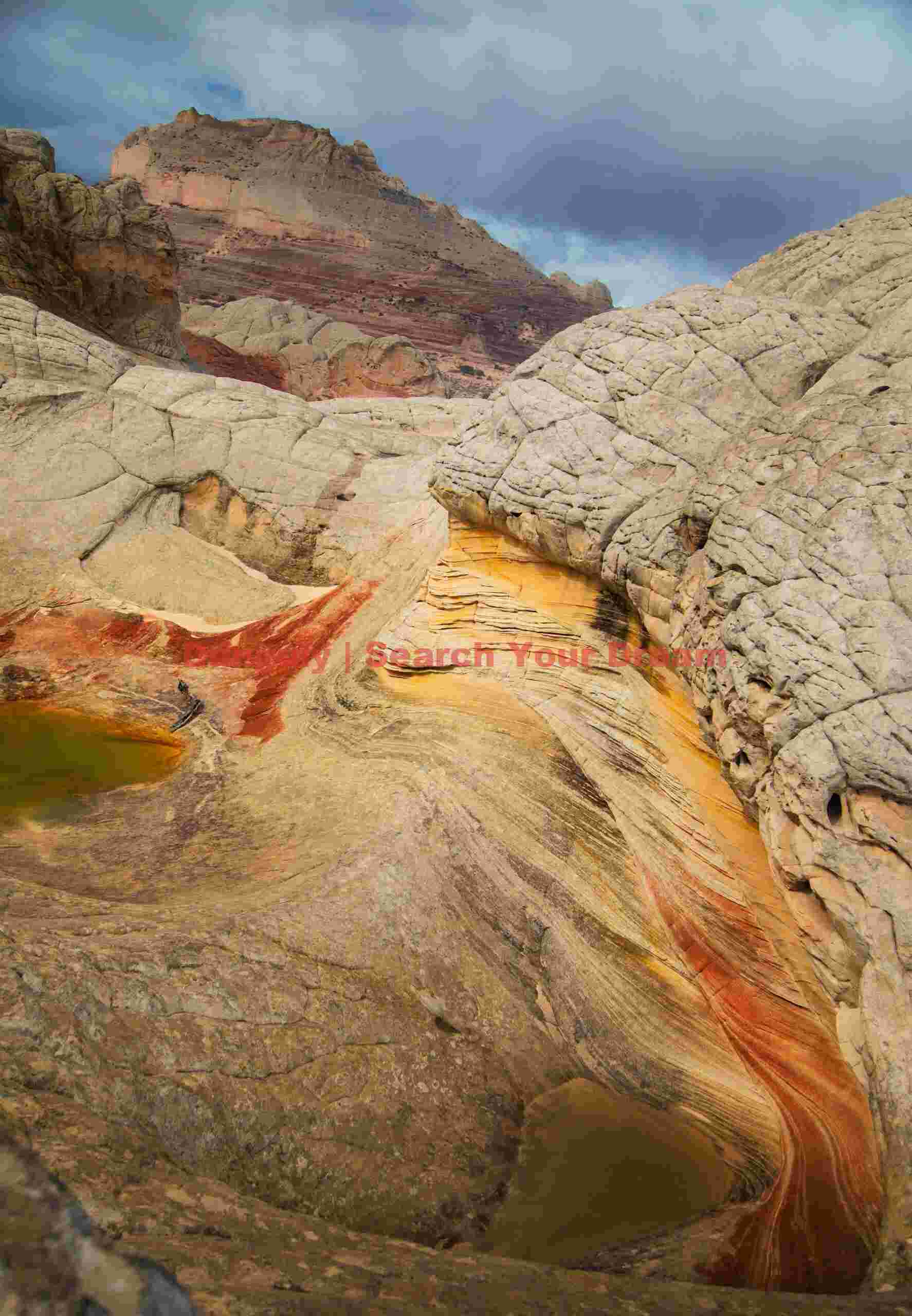 Tormented colors under storm clouds White Pocket - Vermillion Cliffs National Monument