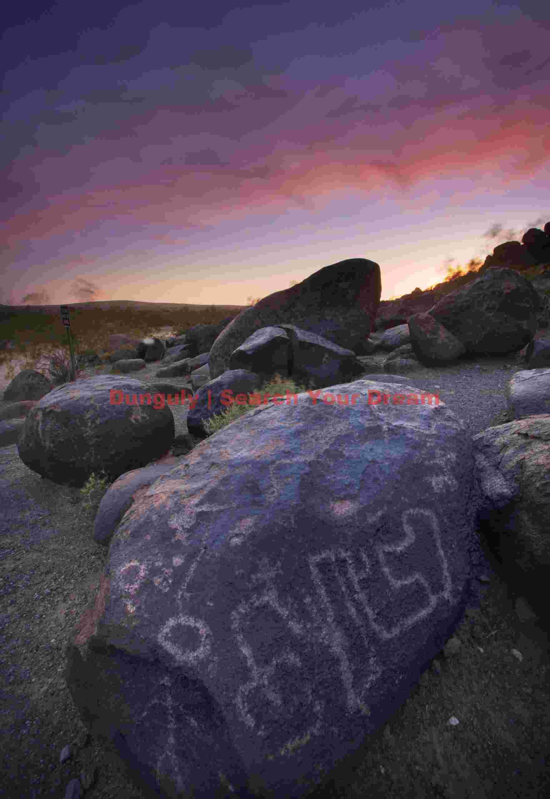 Twilight Petroglyphs #1 at Painted Rock