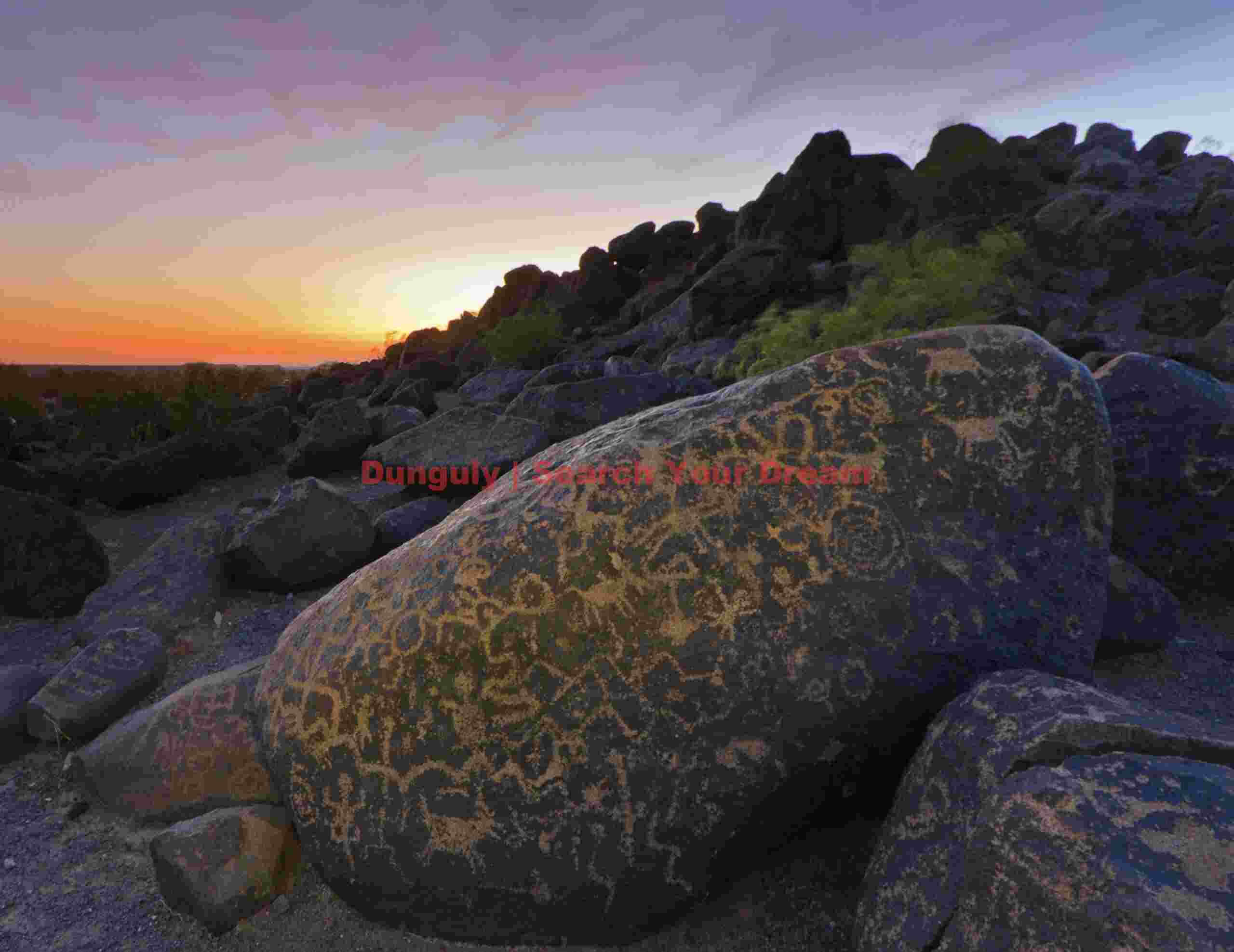Twilight Petroglyphs #2 at Painted Rocks