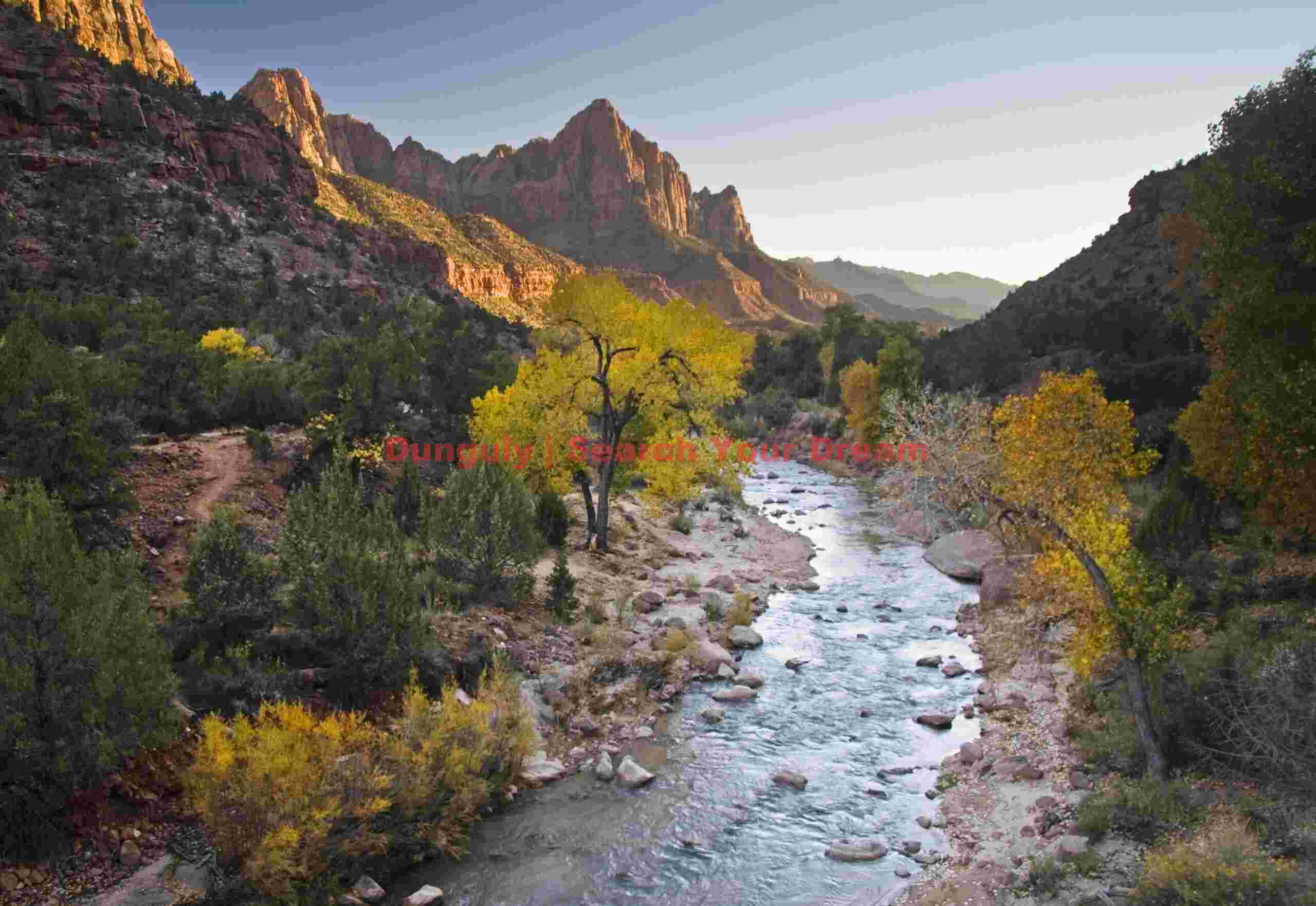 The Watchman at Sunset with Virgin River Reflections