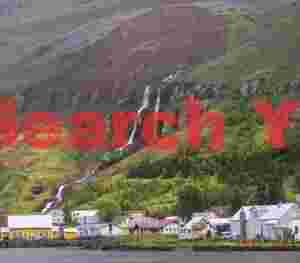 Waterfall above Seyðisfjörður; E. Iceland