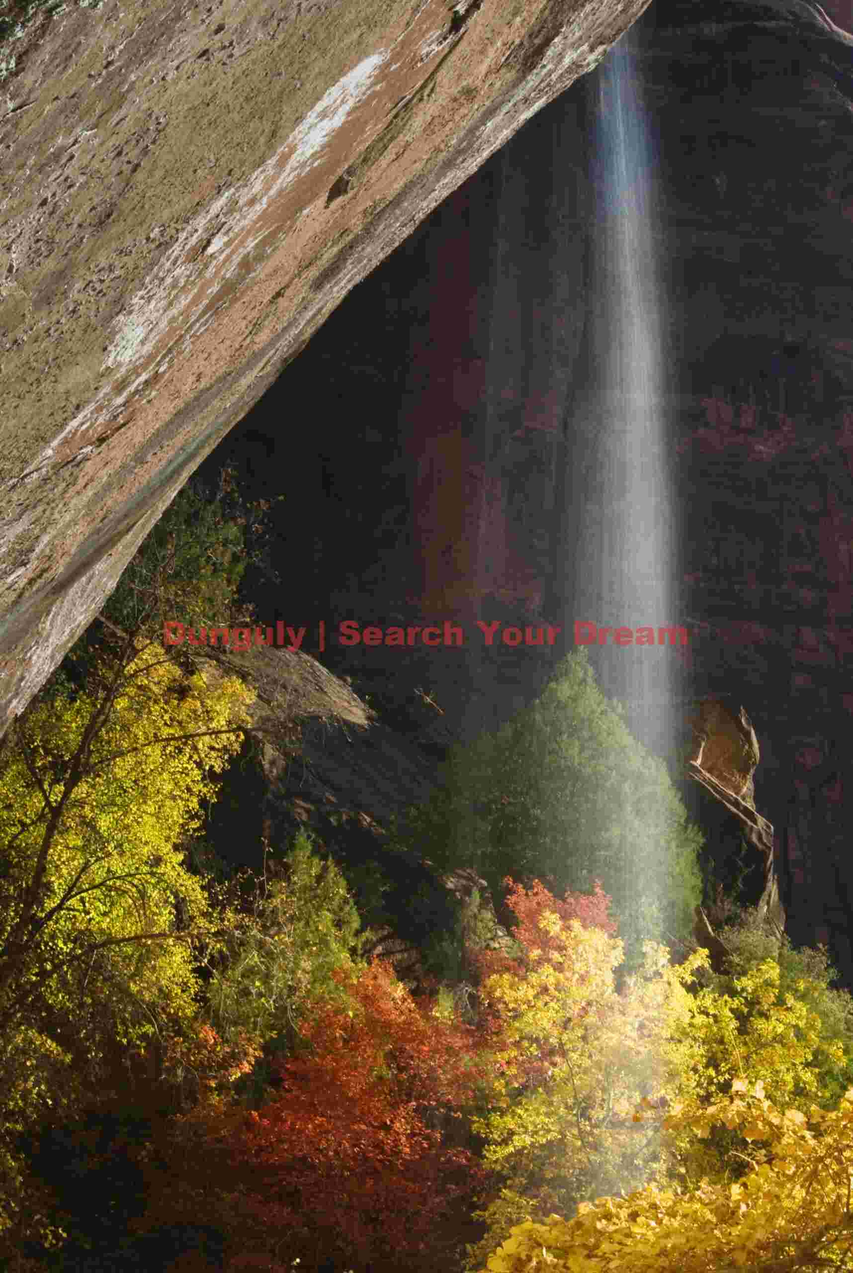 Lower Emerald Pool Waterfall in Zion