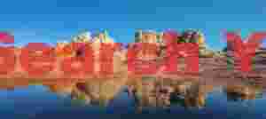 White Pocket reflections after rain - Vermillion Cliffs National Monument - Close