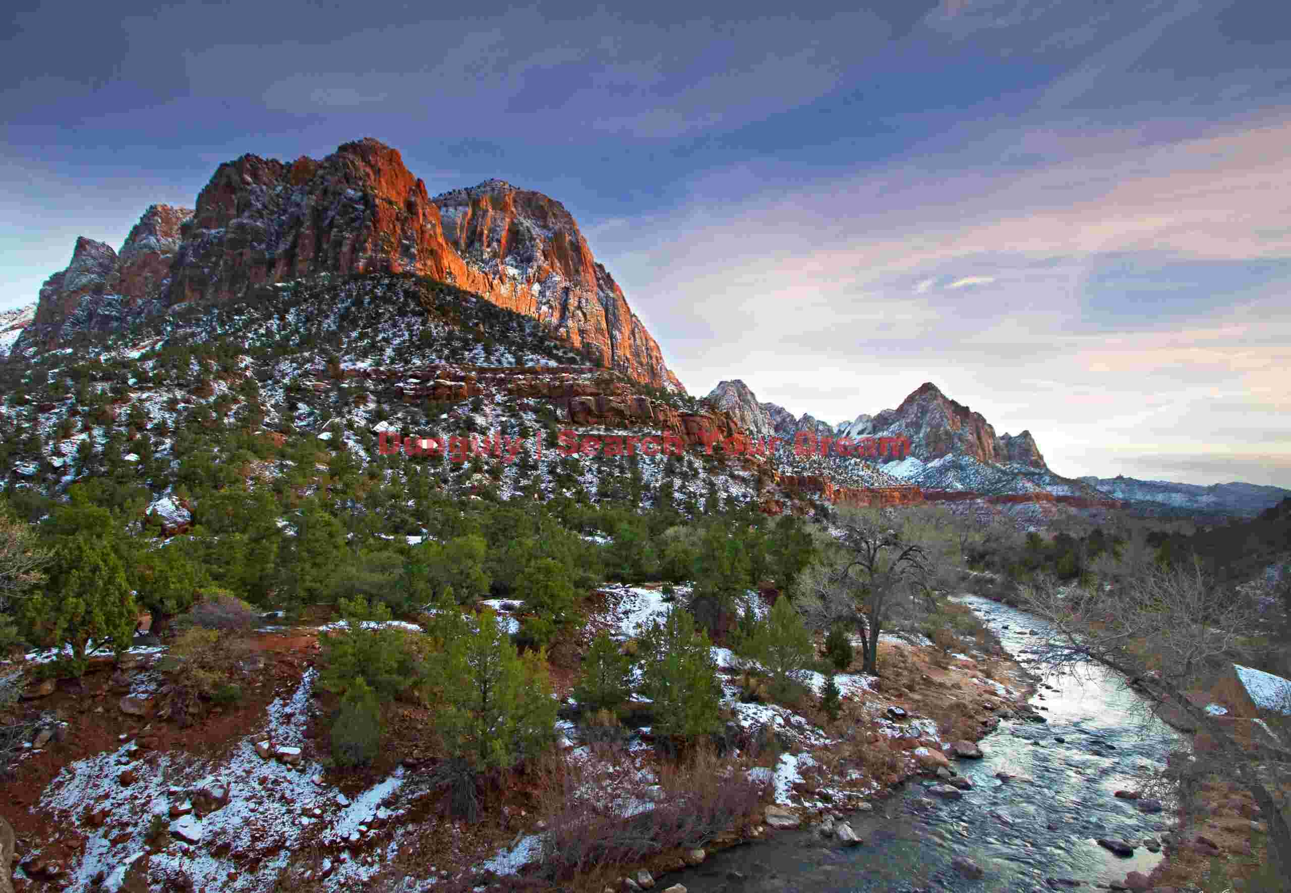 Winter Sunset at the Watchman