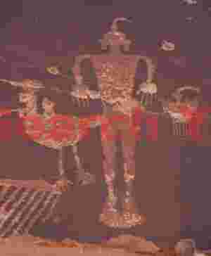 Wolfman Petroglyph Panel - Detail