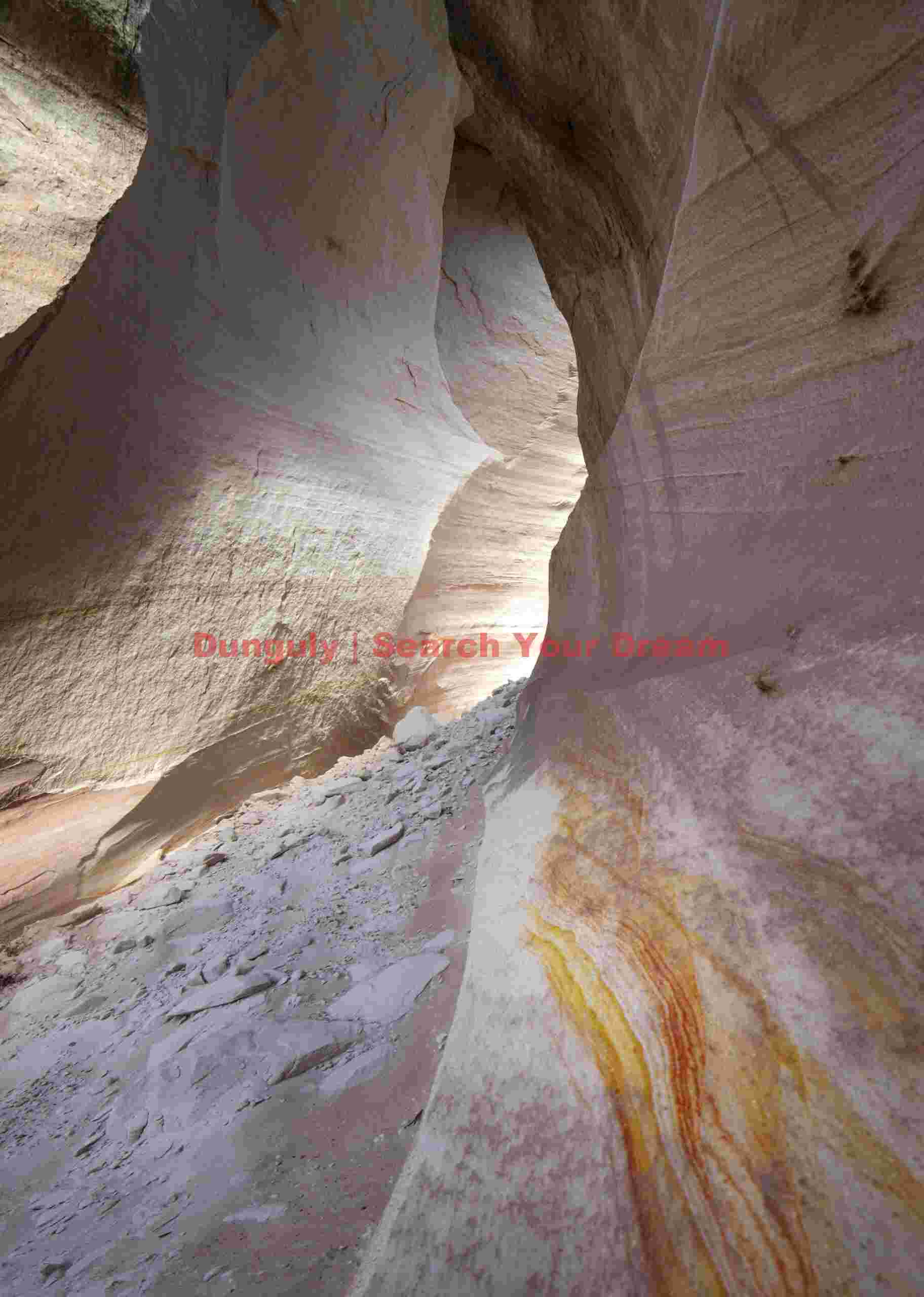 Golden Waves of Rippled Stone Desert