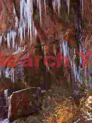 Hanging Icicles at Lower Emerald Pools