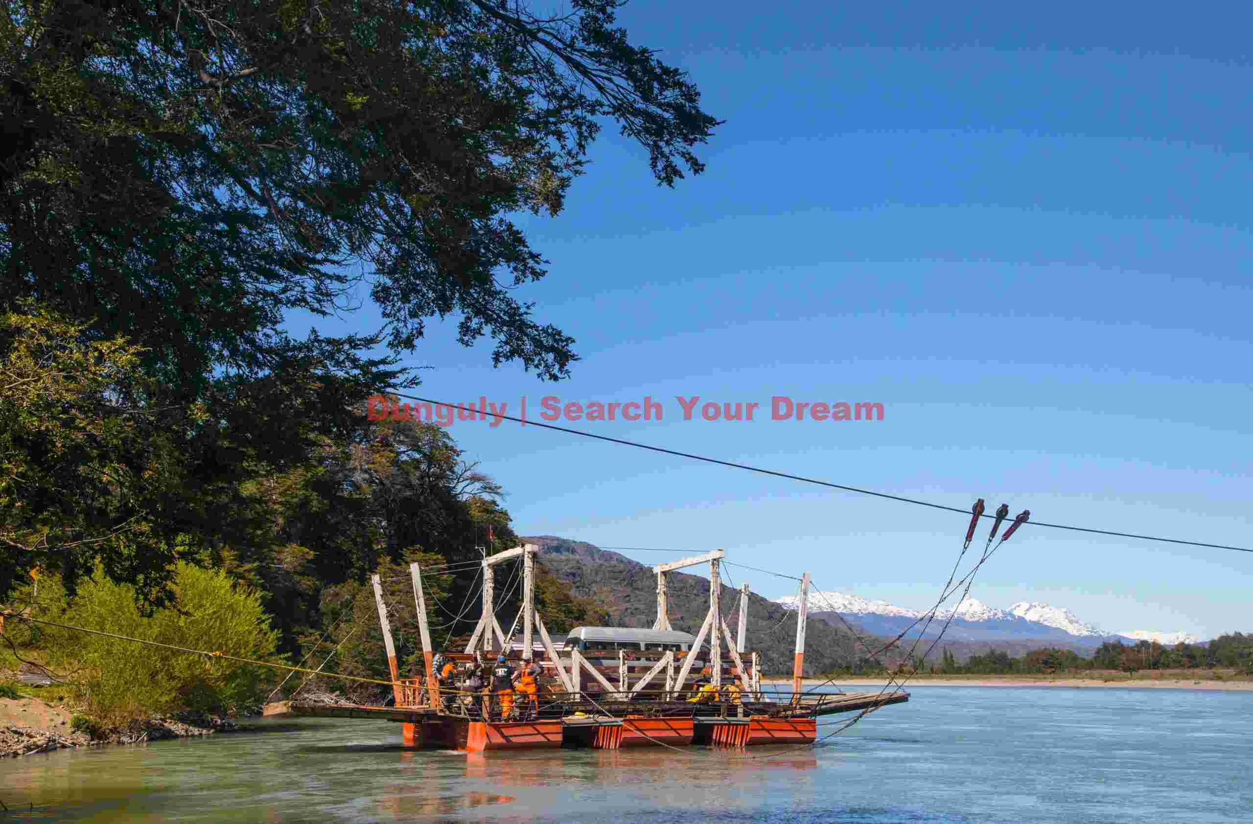 Small Ferry Crossing Rio Baker Waters