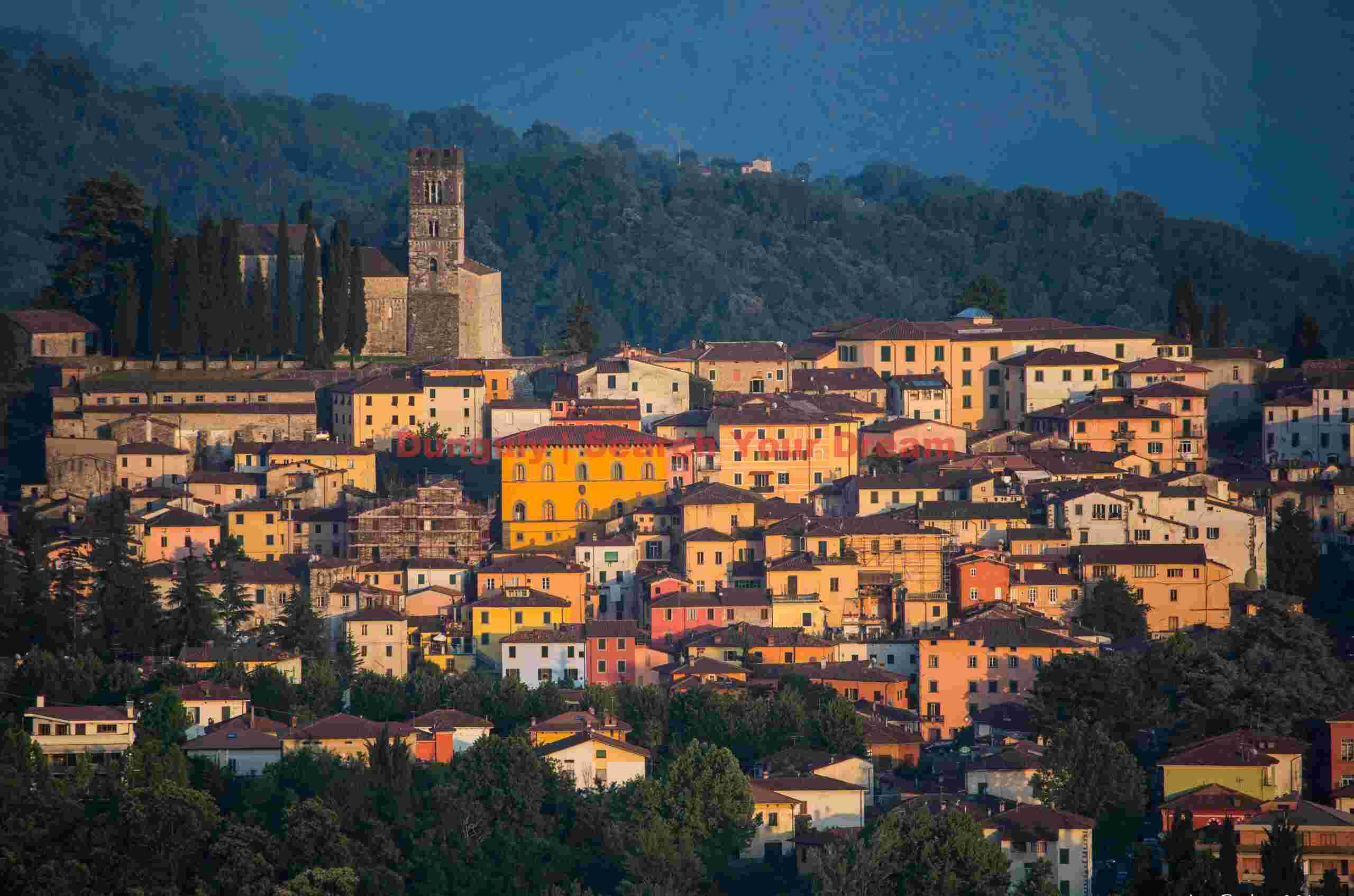 Barga by evening light