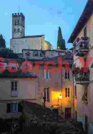 Barga during the blue hour