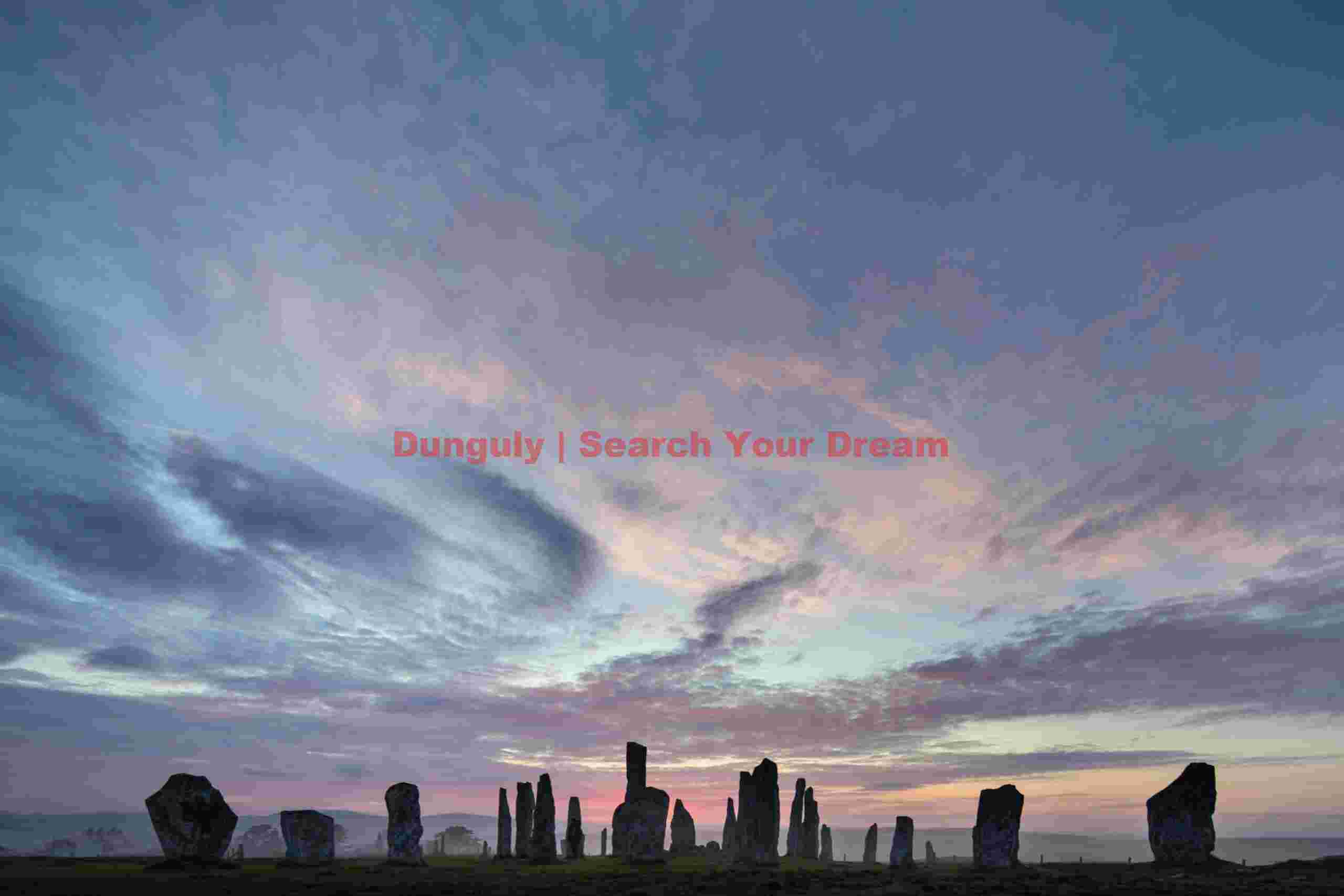 Callanish standing stones, cloud whisps