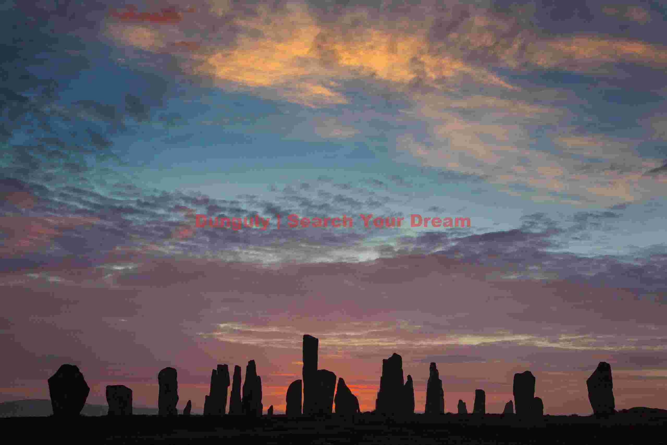 Callanish standing stones, dawn light