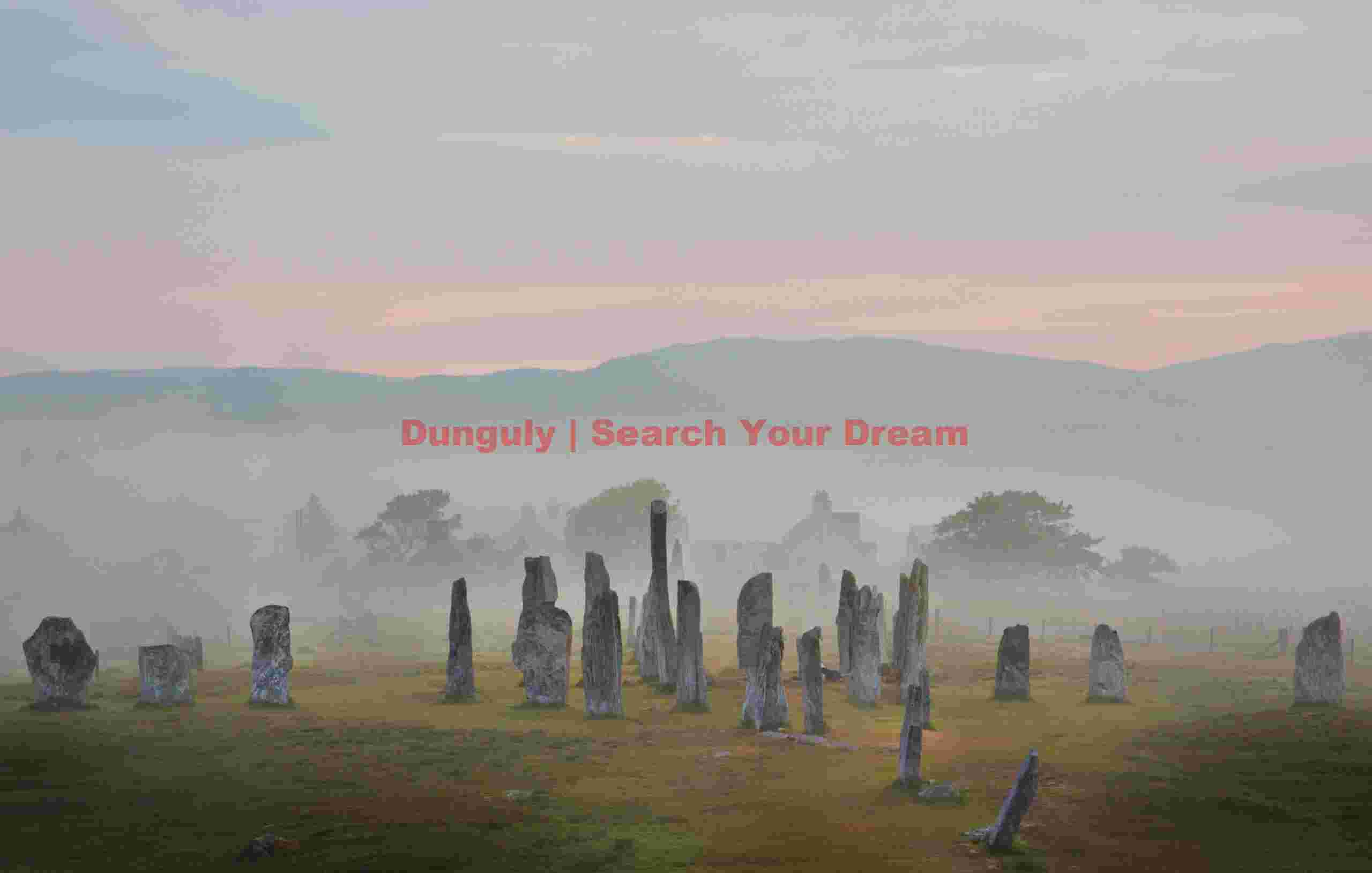 Callanish standing stones in mist