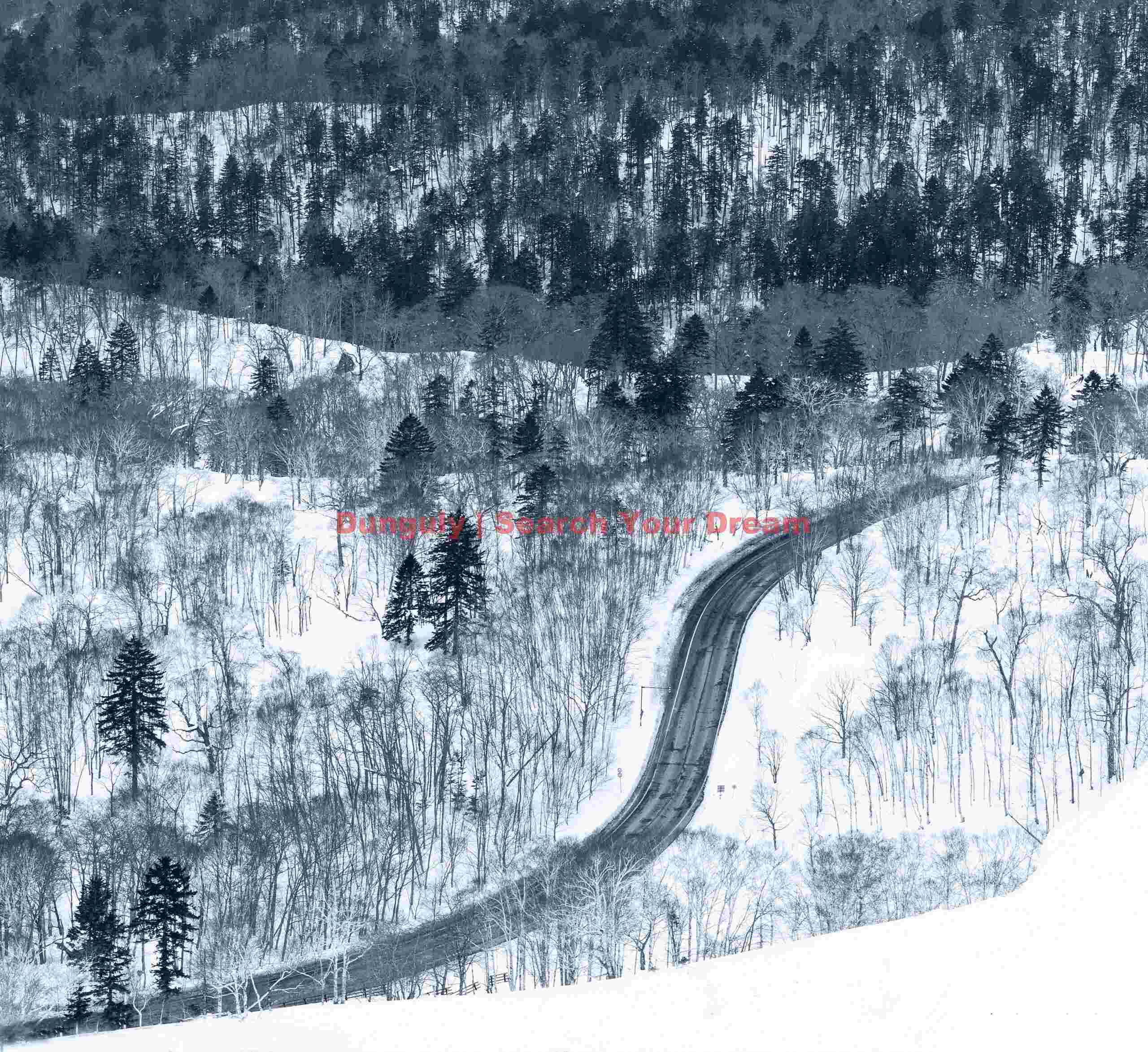 Detail of view from Bihoro Pass