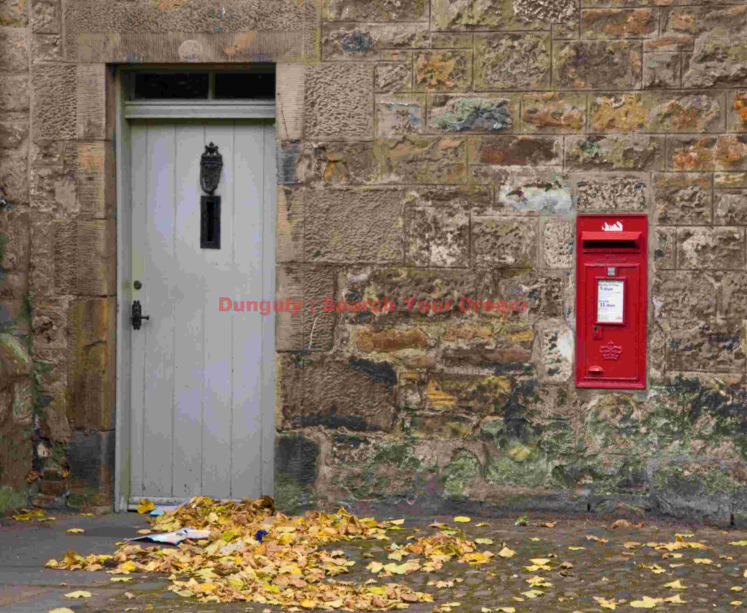 Door and post box