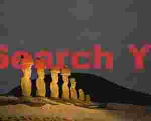 Easter Island - Anakena - Diagonal Lightpainting