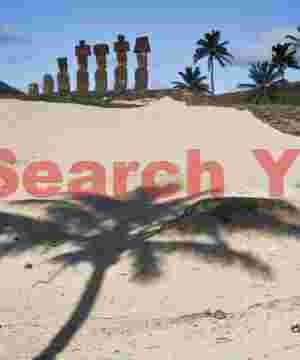 Easter Island - Anakena - Palm Shadow and Moai