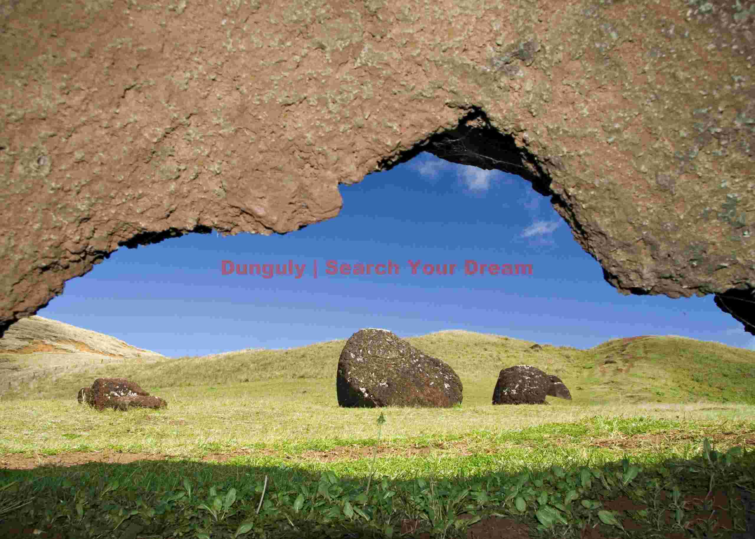 Easter Island - Discarded Topknots Through Topknot Frame