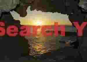 Easter Island - Sunset Framed Through Caverna De Dos Ventanas