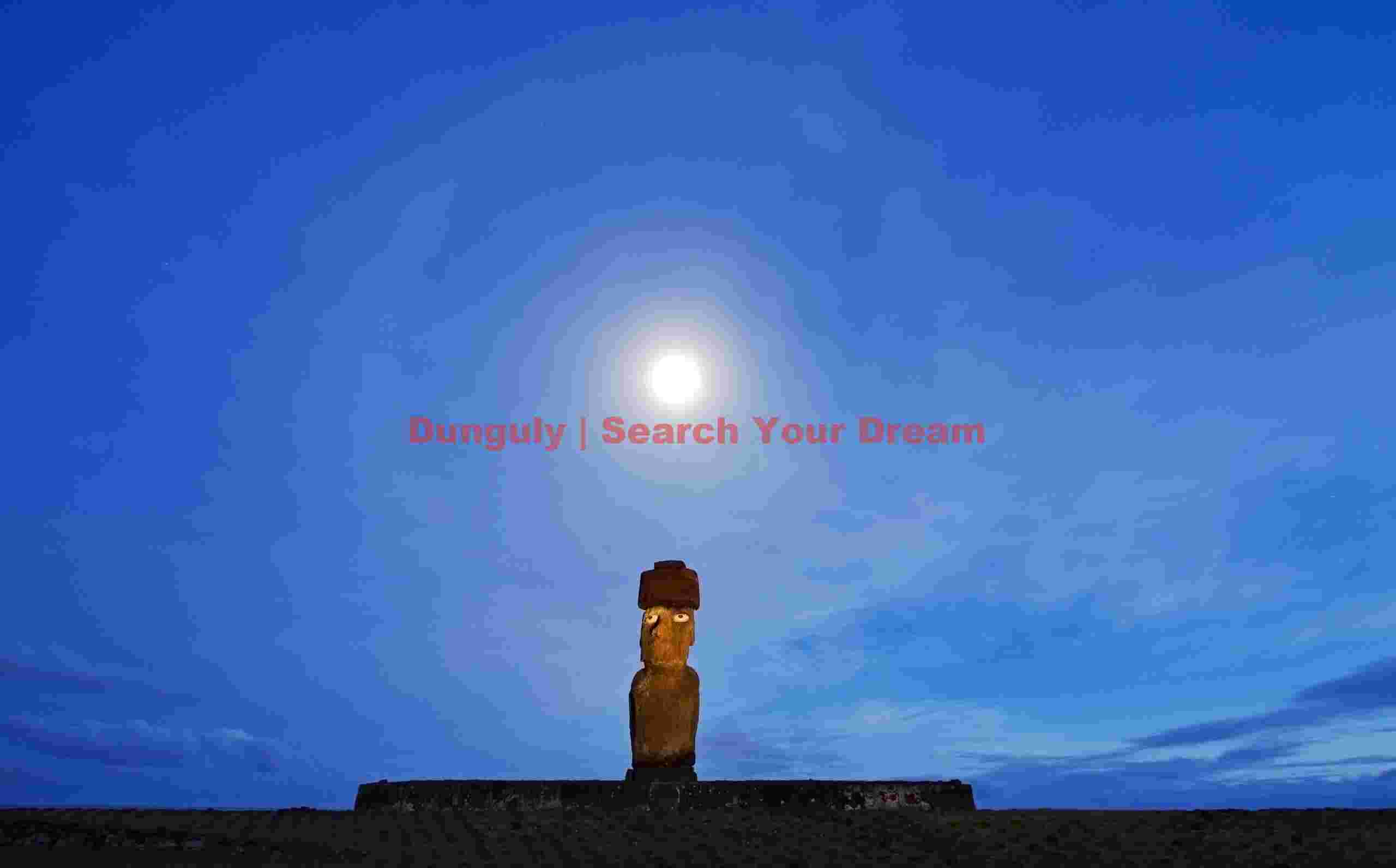 Easter Island - Tahai - Blue Moonset Circle