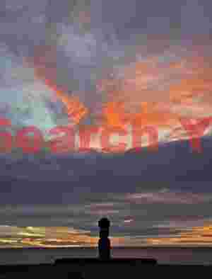 Easter Island - Tahai - Moai Sunburst