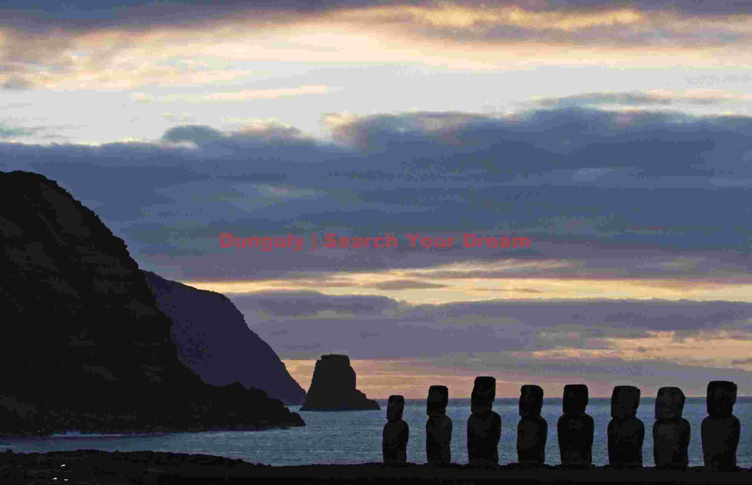 Easter Island - Tongariki - Sea Sillhouette