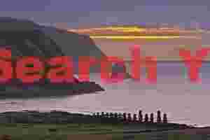 Easter Island - Tongariki - Sunrise From Rano Raraku