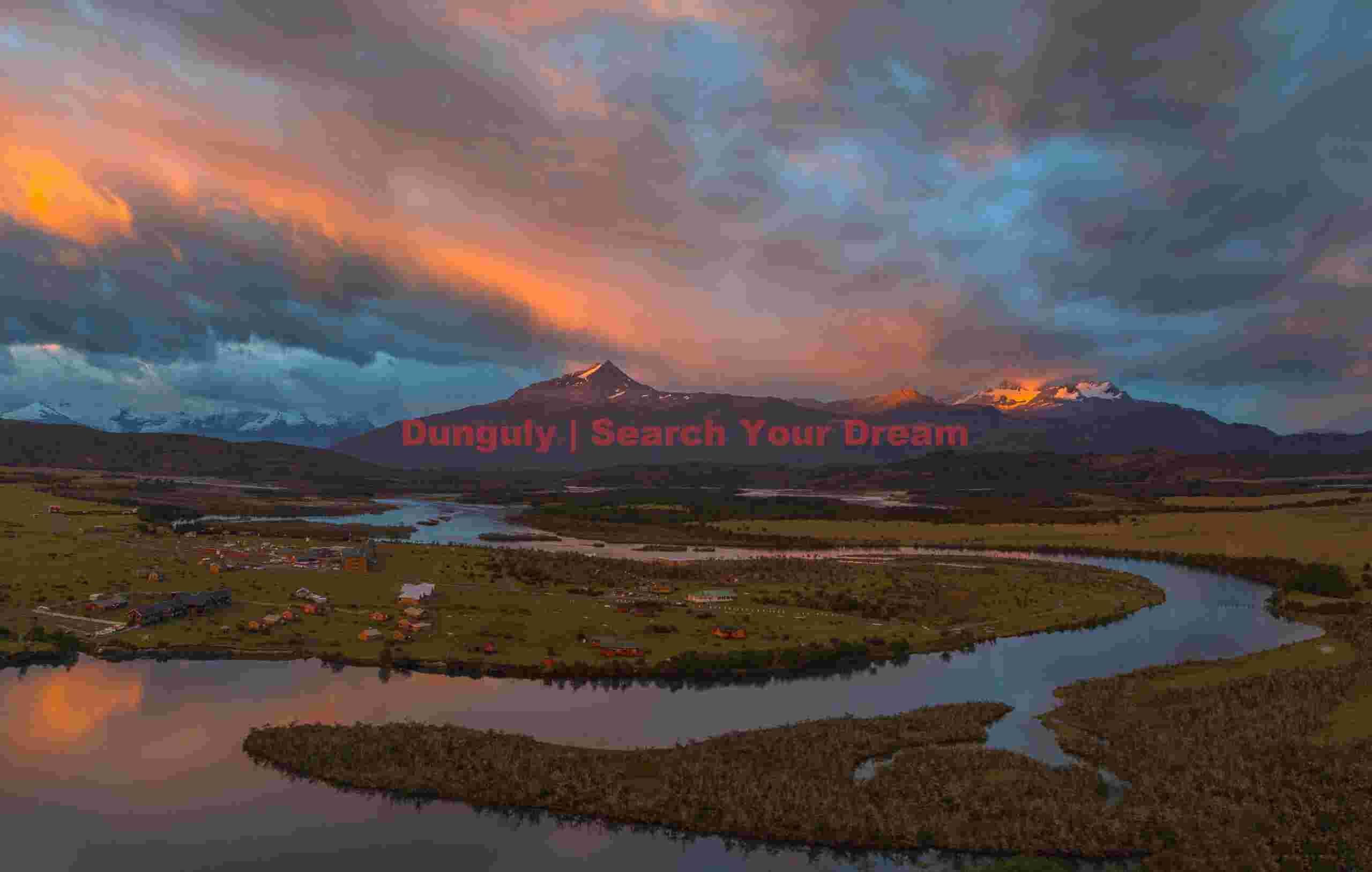 First (and only) sunrise with color - view across Rio Serrano